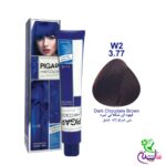 رنگ مو پیگار قهوه ای شکلاتی تیره شماره 3.77 W2 pigar