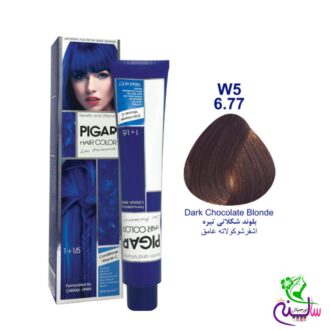 رنگ مو پیگار بلوند شکلاتی تیره شماره 6.77 W5 pigar