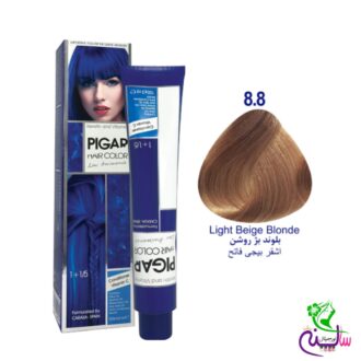 رنگ مو پیگار بلوند بژ روشن شماره pigar 8.8