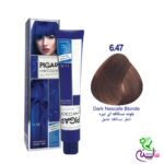 رنگ مو پیگار بلوند نسکافه ای تیره شماره 6.47 Pigar