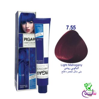 رنگ مو پیگار آلبالویی روشن شماره 7.55 Pigar