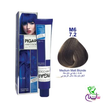 رنگ مو پیگار بلوند زیتونی متوسط شماره 7.2 M6 pigar