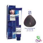 رنگ مو پیگار بلوند دودی تیره شماره 6.1 C5 pigar