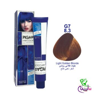 رنگ مو پیگار بلوند طلایی روشن شماره 8.3 G7 Pigar