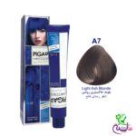 رنگ مو پیگار بلوند خاکستری روشن شماره Pigar A7