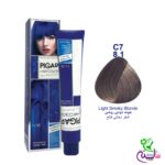 رنگ مو پیگار بلوند دودی روشن شماره 8.1 C7 pigar