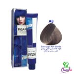رنگ مو پیگار بلوند خاکستری خیلی روشن شماره Pigar A8