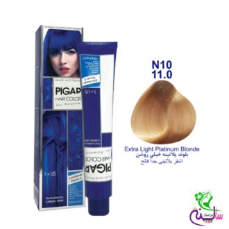 رنگ مو پیگار بلوند پلاتینه خیلی روشن طبیعی شماره 11.0 N10 pigar